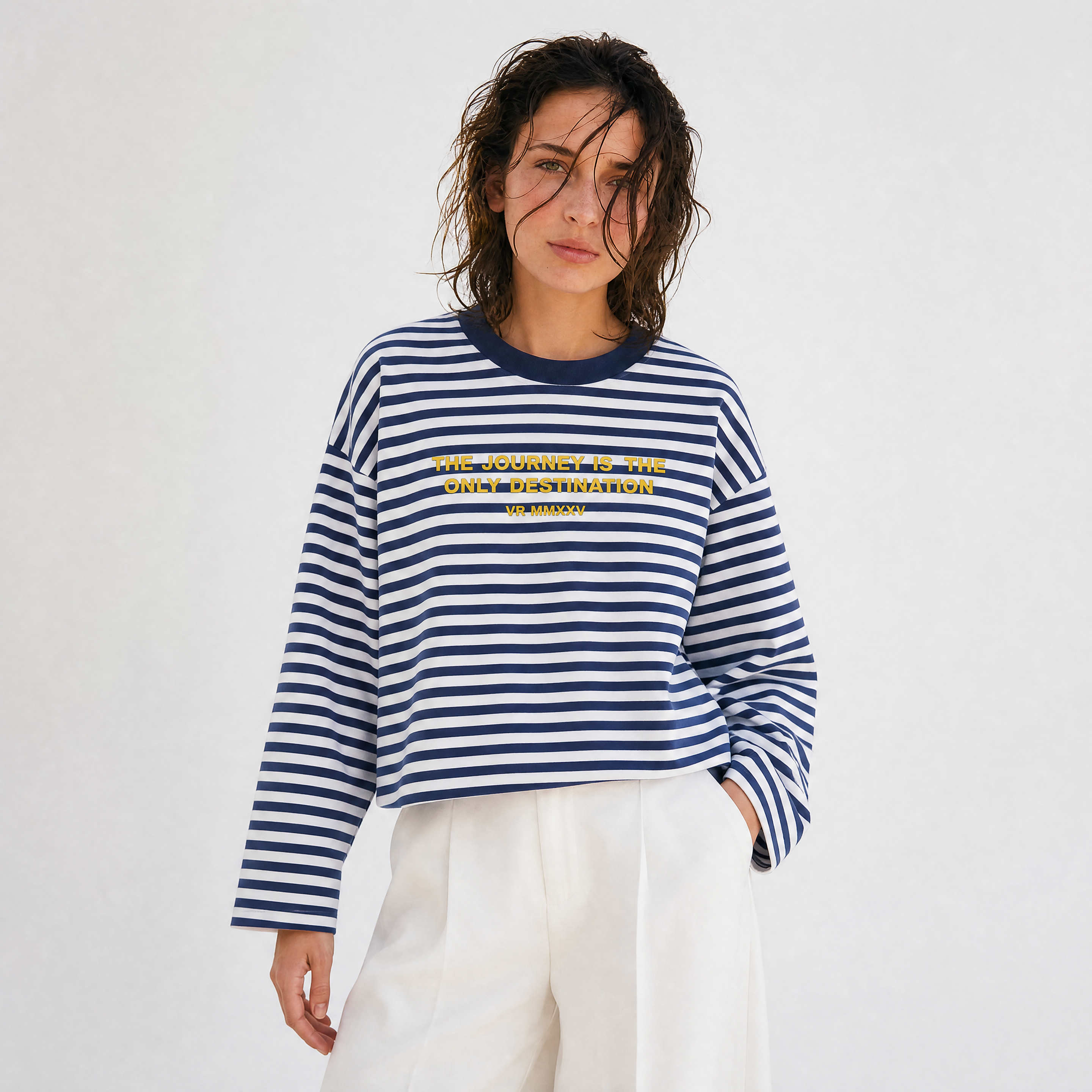 Navy Stripe Long Sleeve