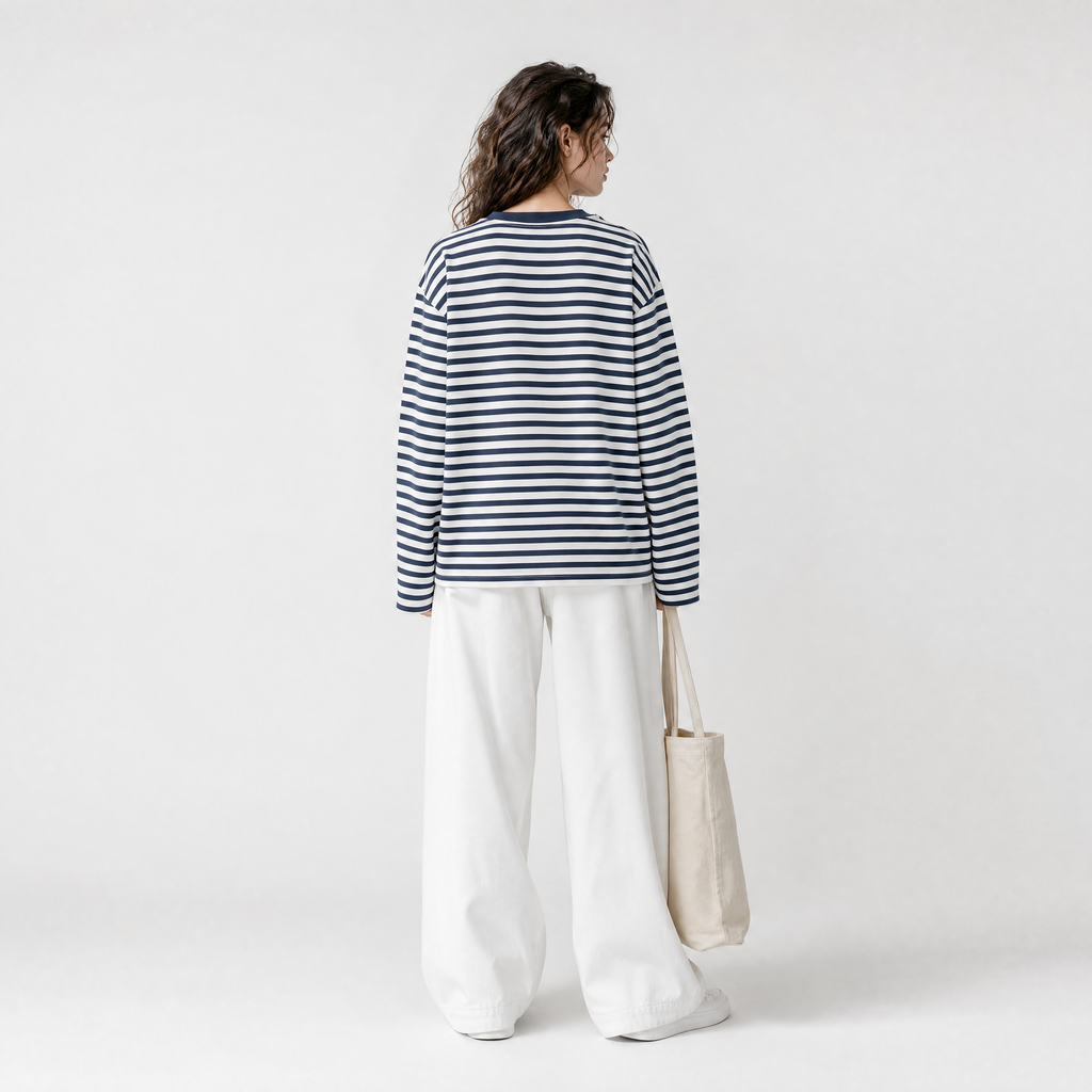 Navy Stripe Long Sleeve